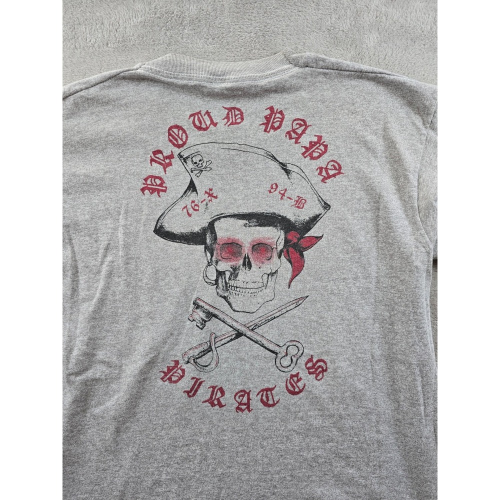 Vintage Fort Lee T-Shirt Mens M Fit XS Gray Papa Company Pirates Screen Stars